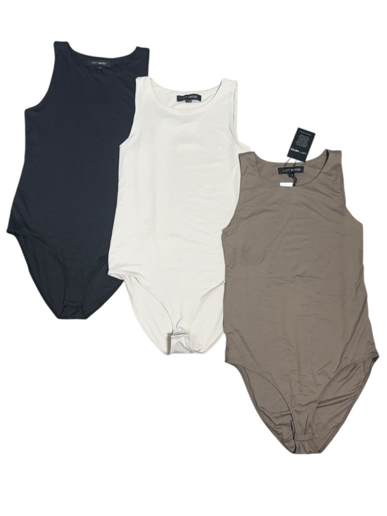 LOFT Tops - NWT LOFT Versa 360 Knit Bodysuit Bundle | Size Medium | Neutrals 3 piece bundle
